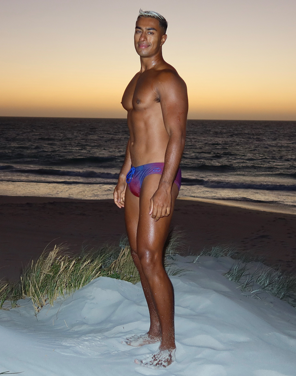 V10 Printed Swim Brief - Pixelpop