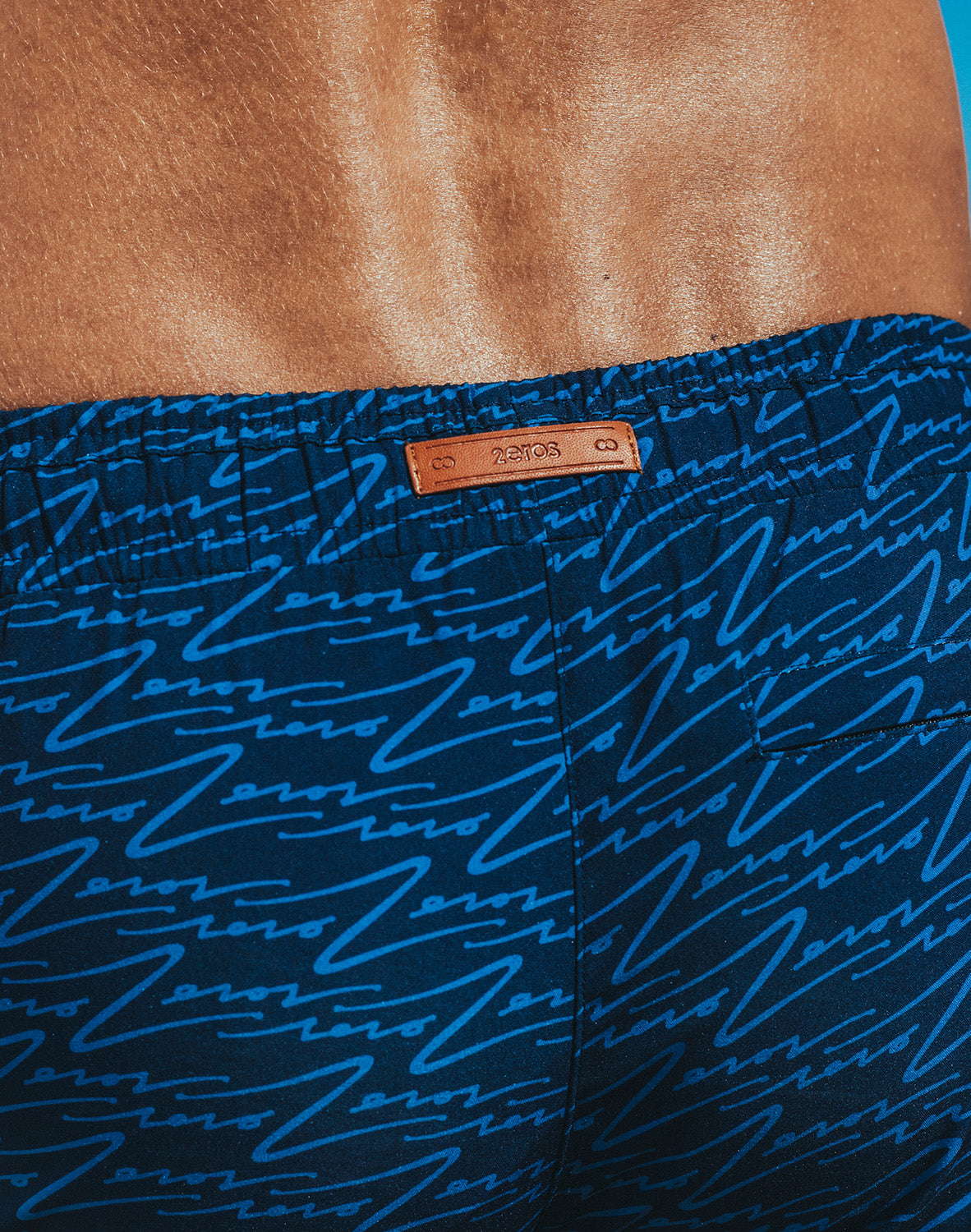 Printed Bronte Shorts - Signature Navy