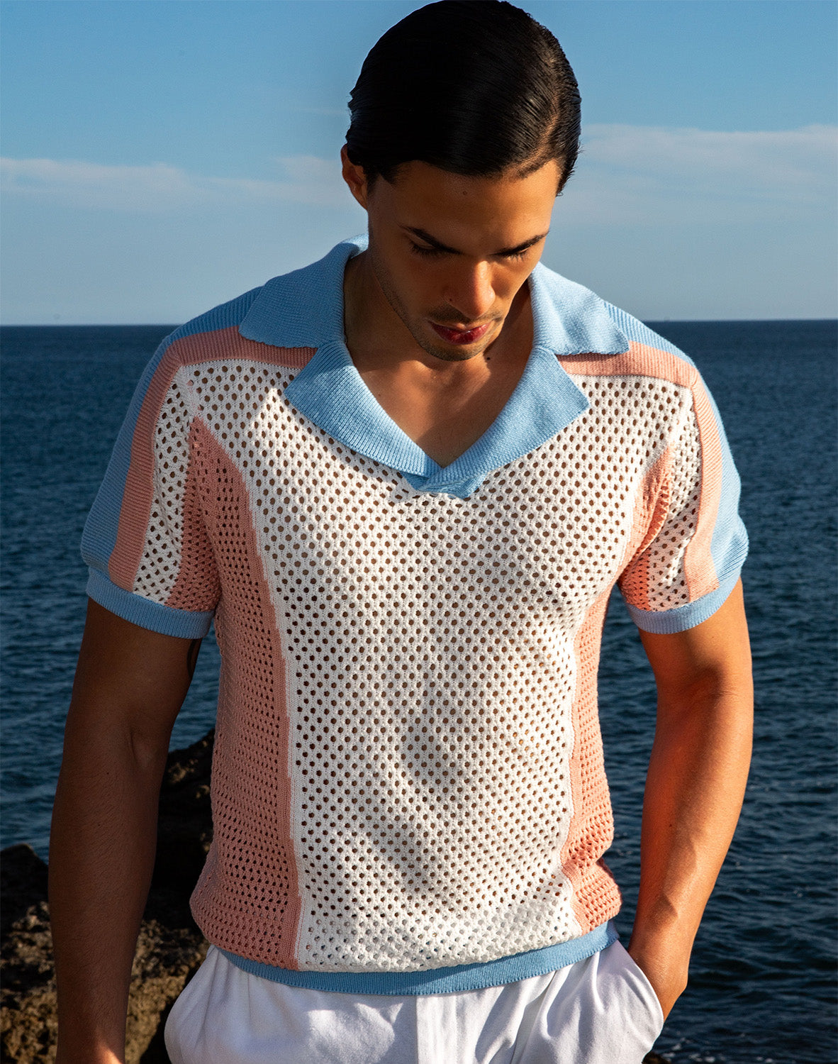 Aruba Polo - Pink / Blue