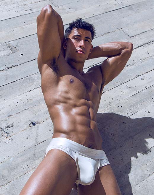 AKTIV Boreas Jockstrap Underwear - Whitecap Gray