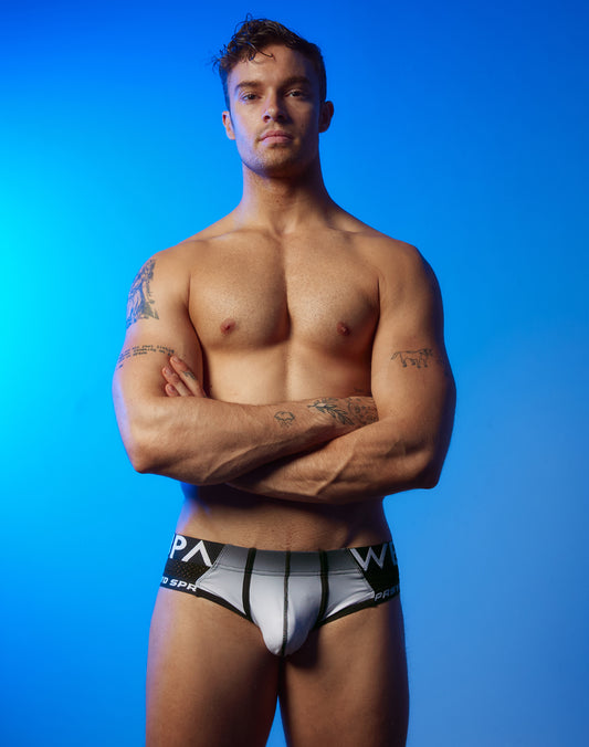 SPR Performance Gradient Brief Underwear - Black / White
