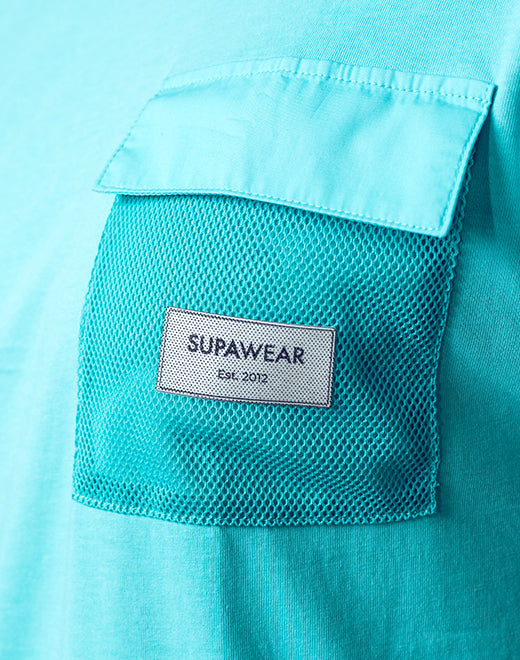 Wide-Cut Tank - Turquoise Blue