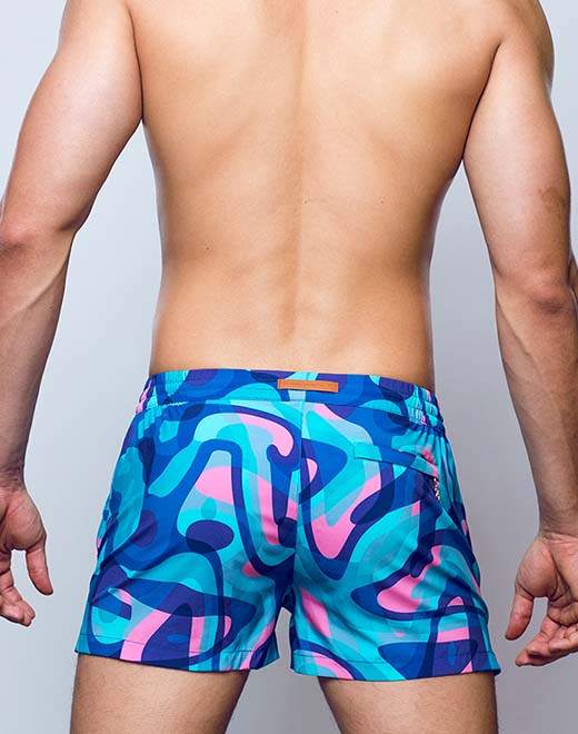 Printed Bronte Shorts - Kai Blue