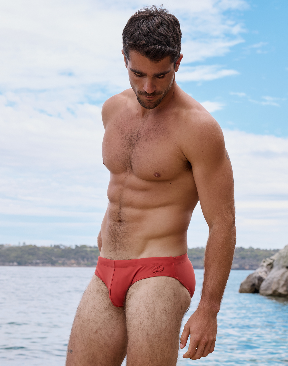V10 Core Swim Brief - Rust Orange