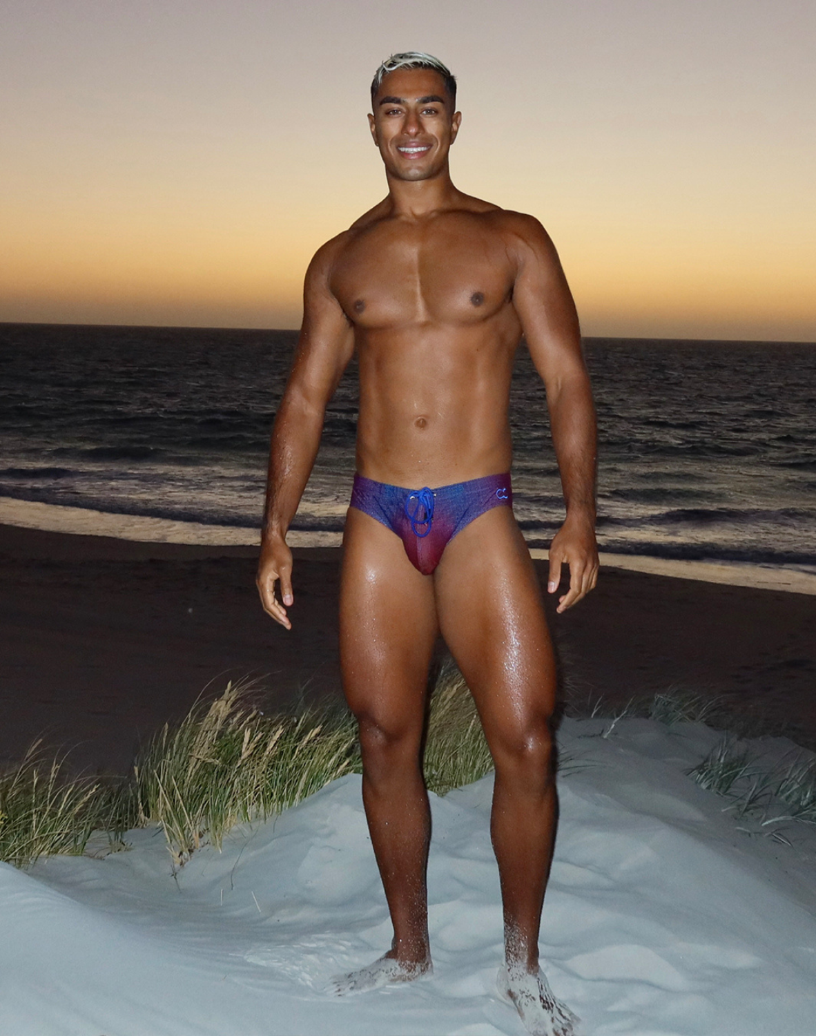 V10 Printed Swim Brief - Pixelpop