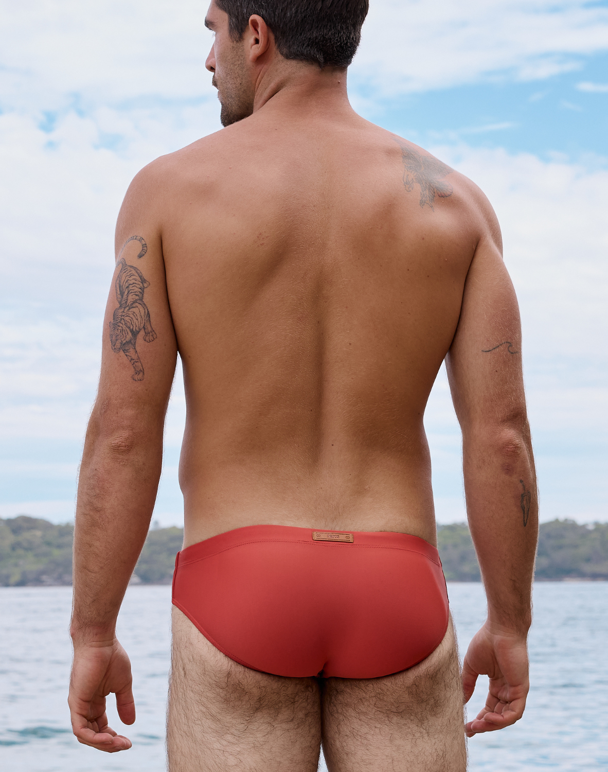 V10 Core Swim Brief - Rust Orange