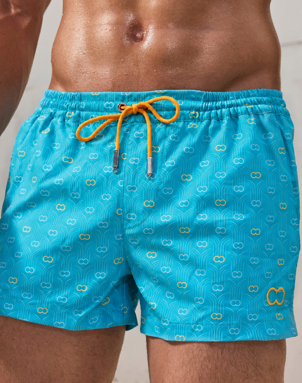 Printed Bronte Shorts - Deco Crest Blue