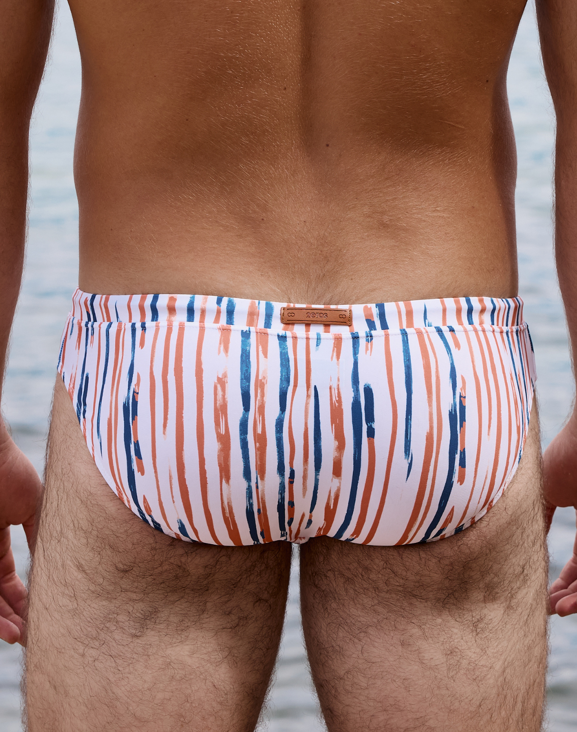V30 Printed Swim Brief - Oceanus Red