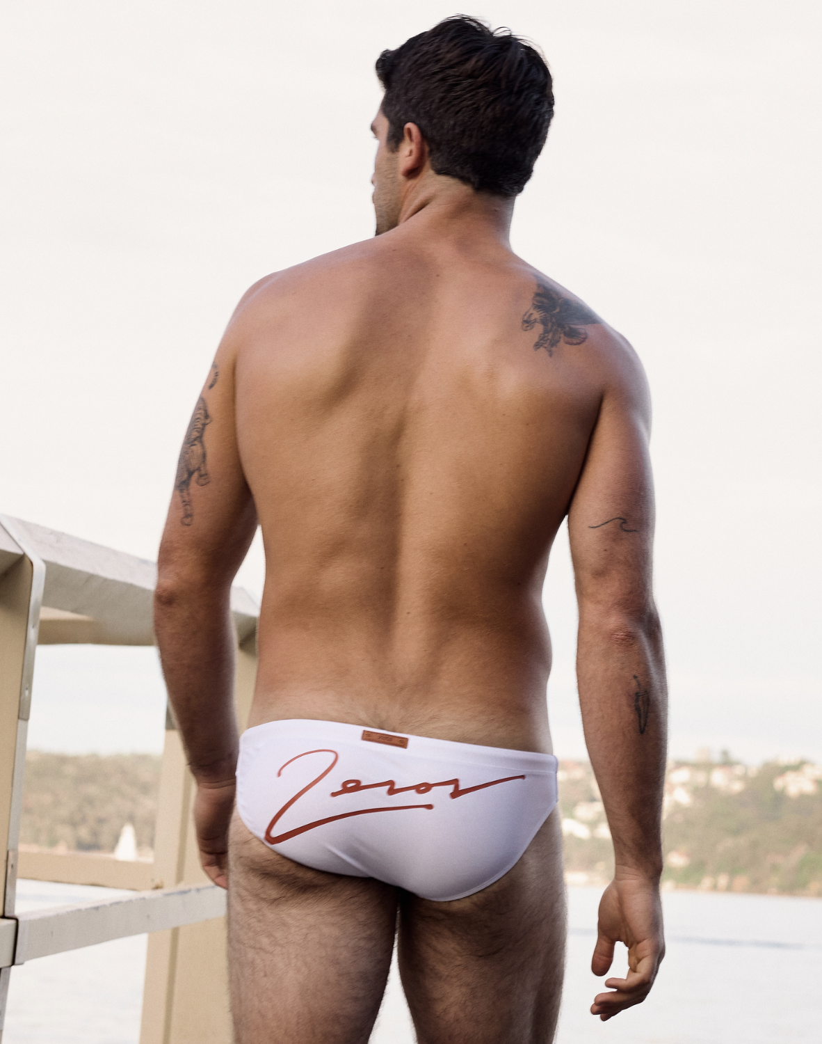 V20 Signature Swim Brief - Lido White