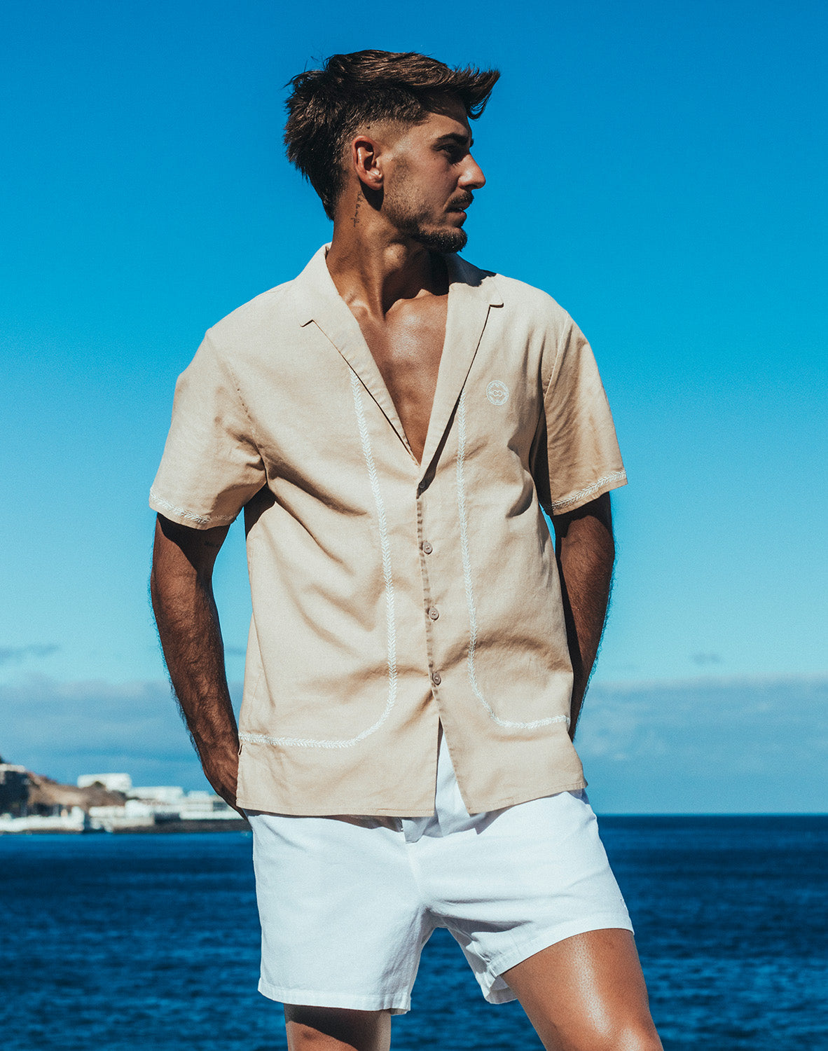 Santorini Shirt - Taupe