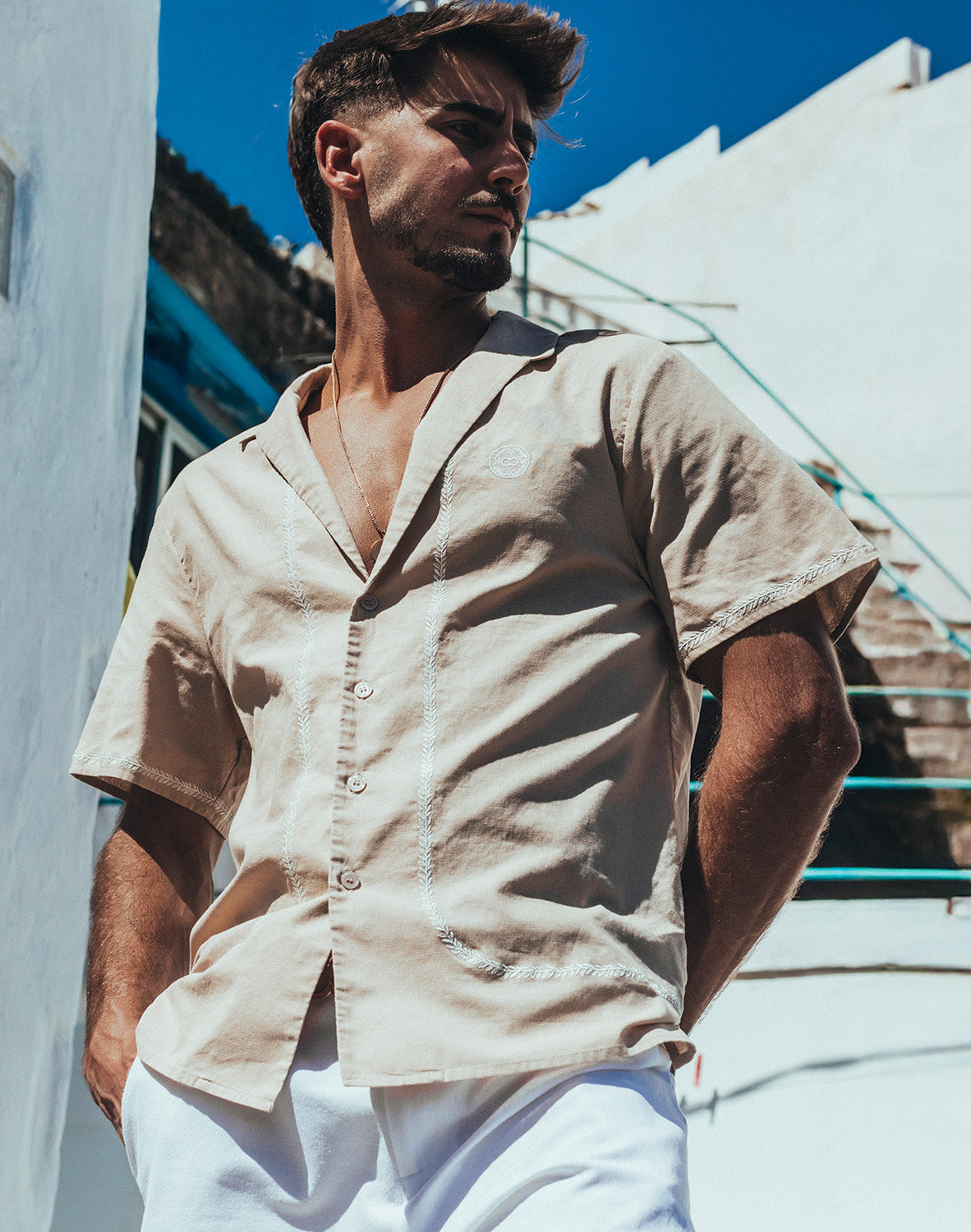 Santorini Shirt - Taupe