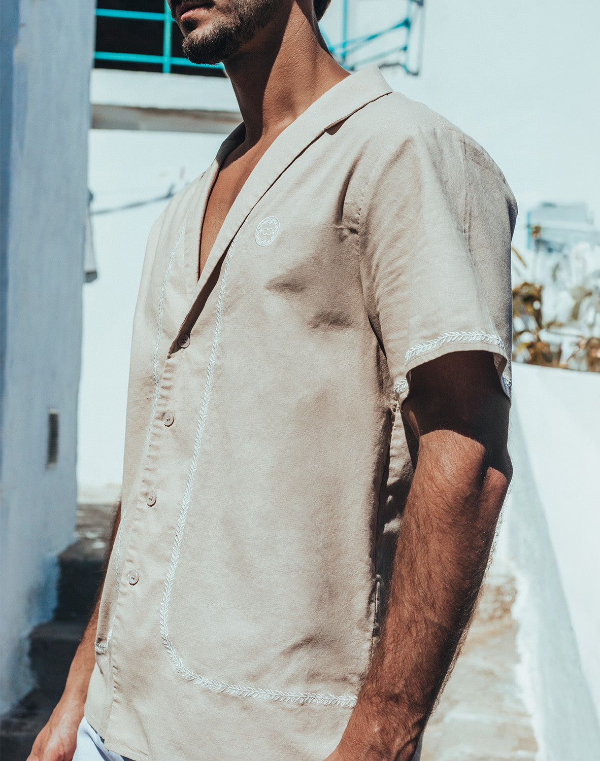 Santorini Shirt - Taupe