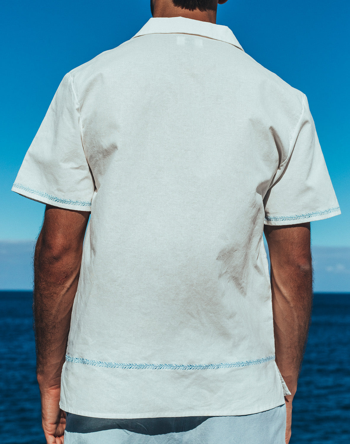 Santorini Shirt - White/Navy