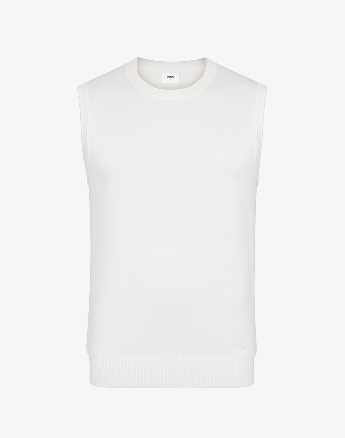 Sapphire Knit Vest - White