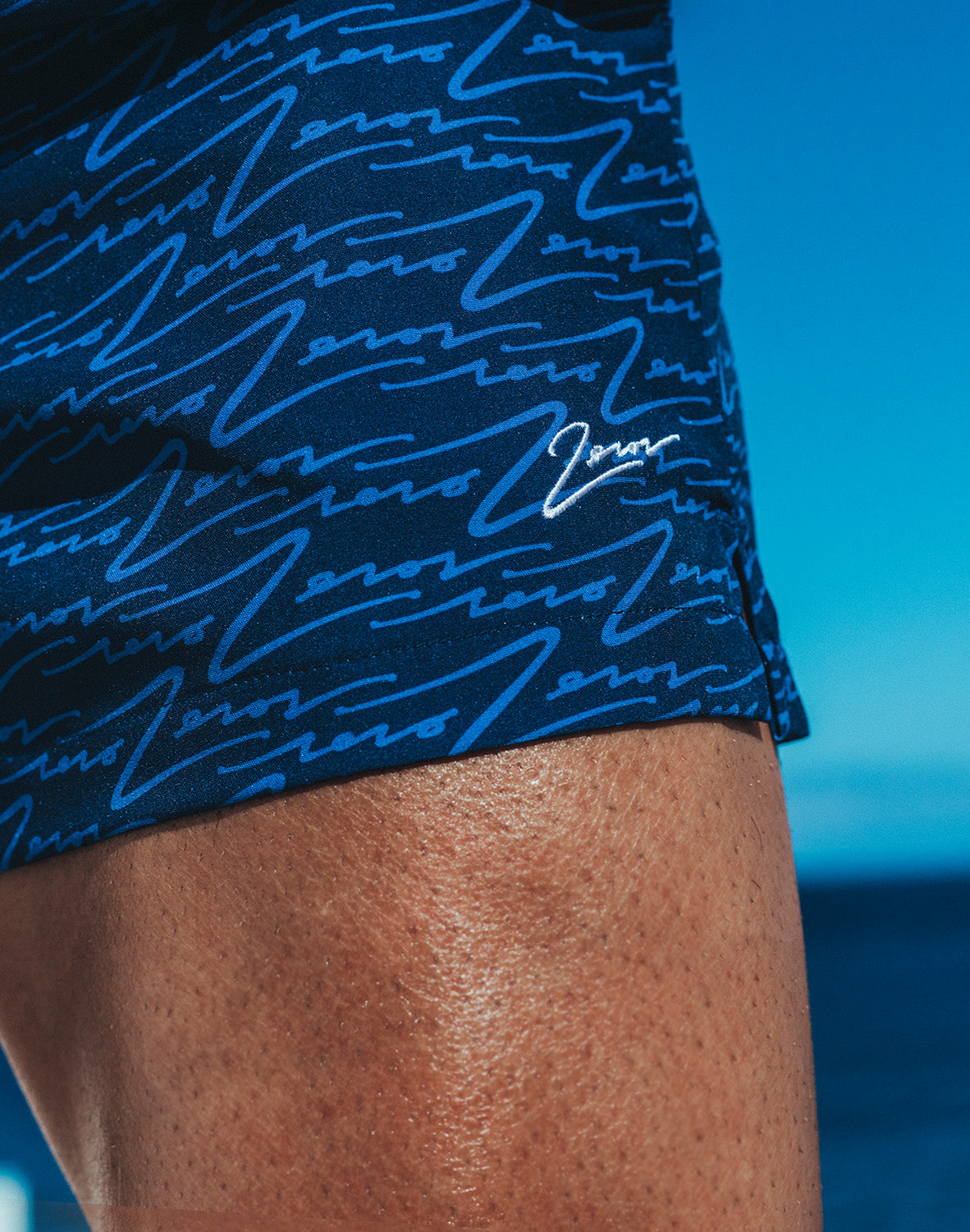 Printed Bronte Shorts - Signature Navy