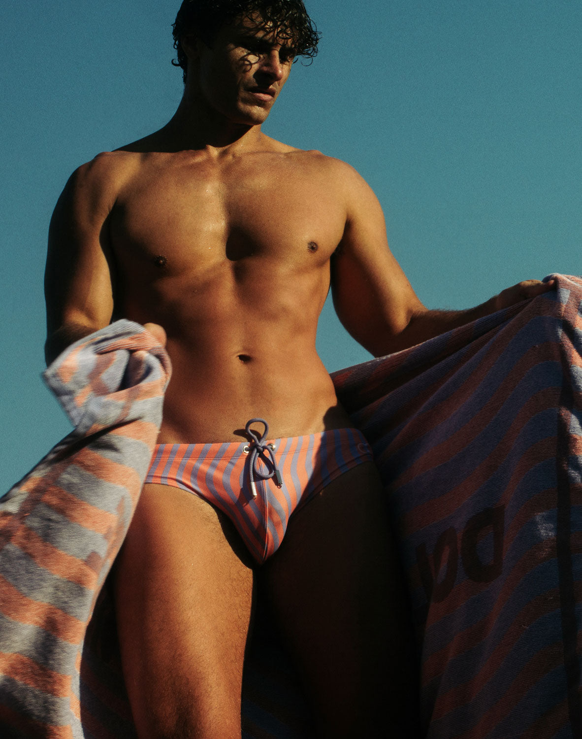 V10 Printed Swim Brief - Dolce Purple