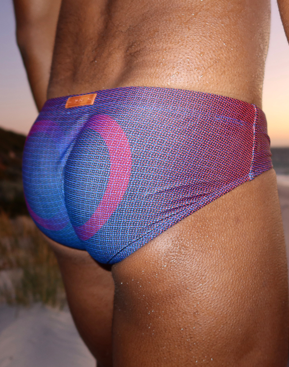 V10 Printed Swim Brief - Pixelpop