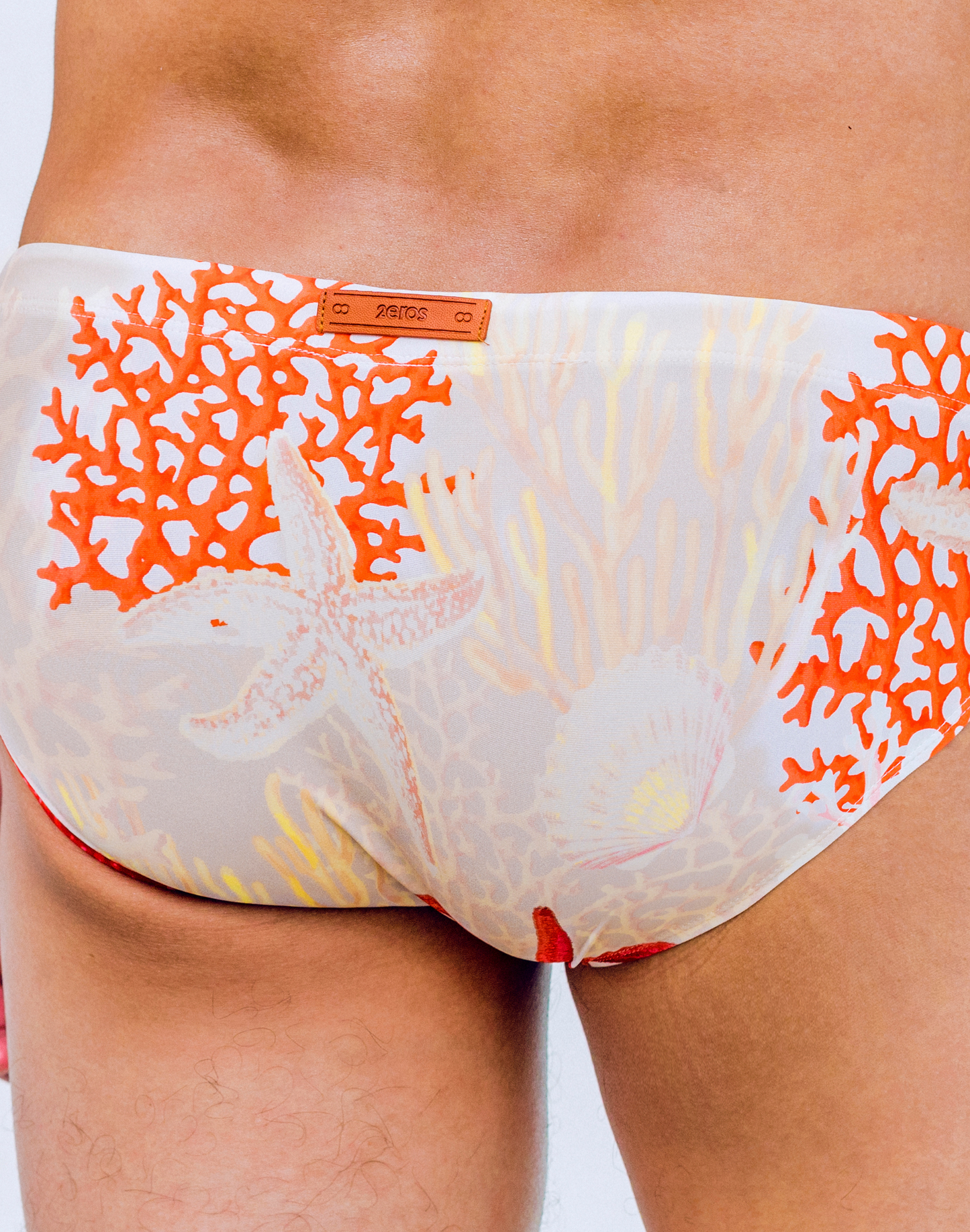 V10 Print Swim Brief - Starscape Beige