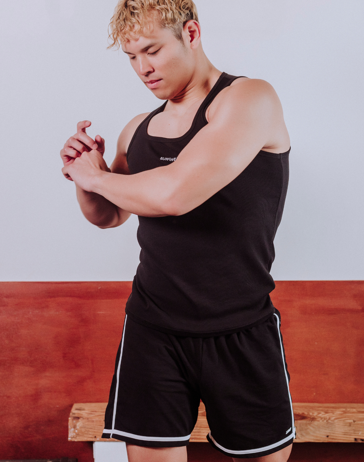 Semi-Squared Singlet - Black