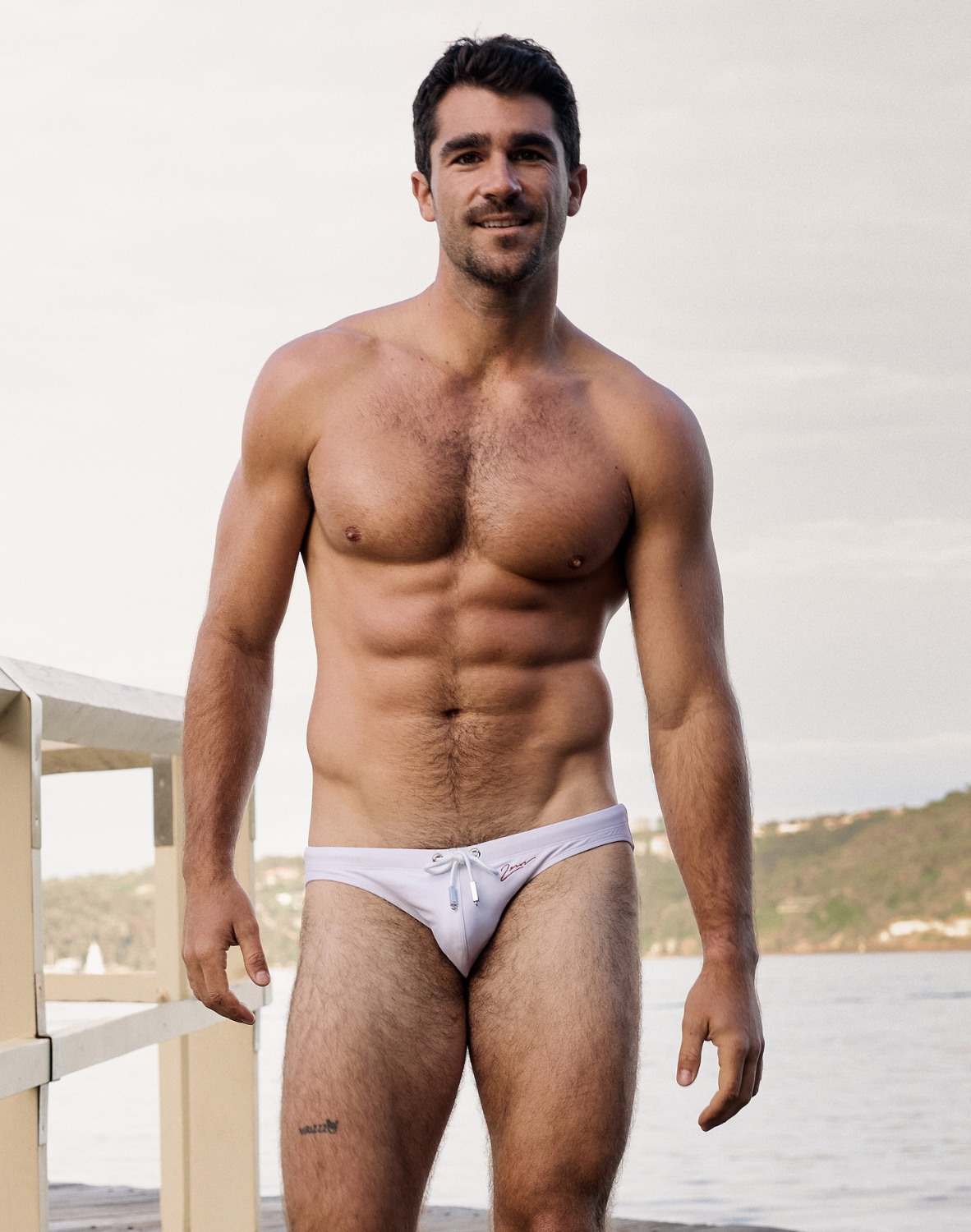 V20 Signature Swim Brief - Lido White