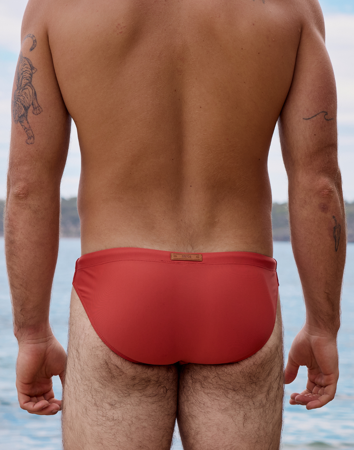 V20 Core Swim Brief - Rust Orange