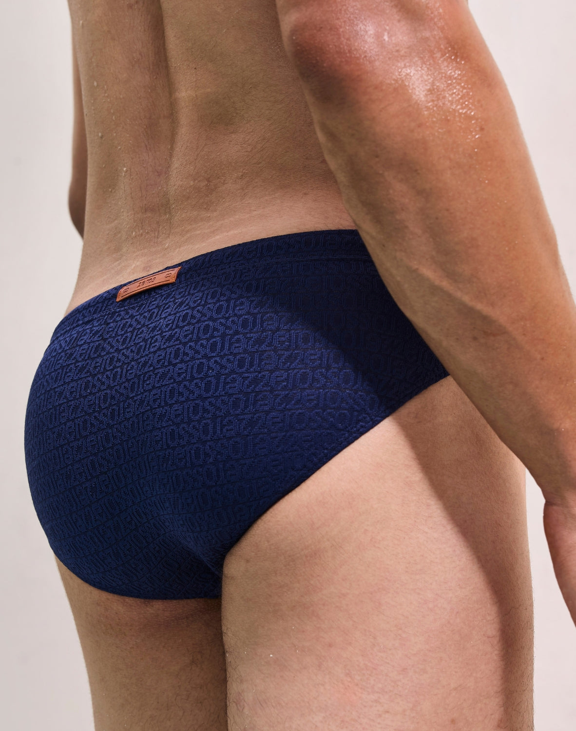 V30 Textured Swim Brief - Signet Navy Blue