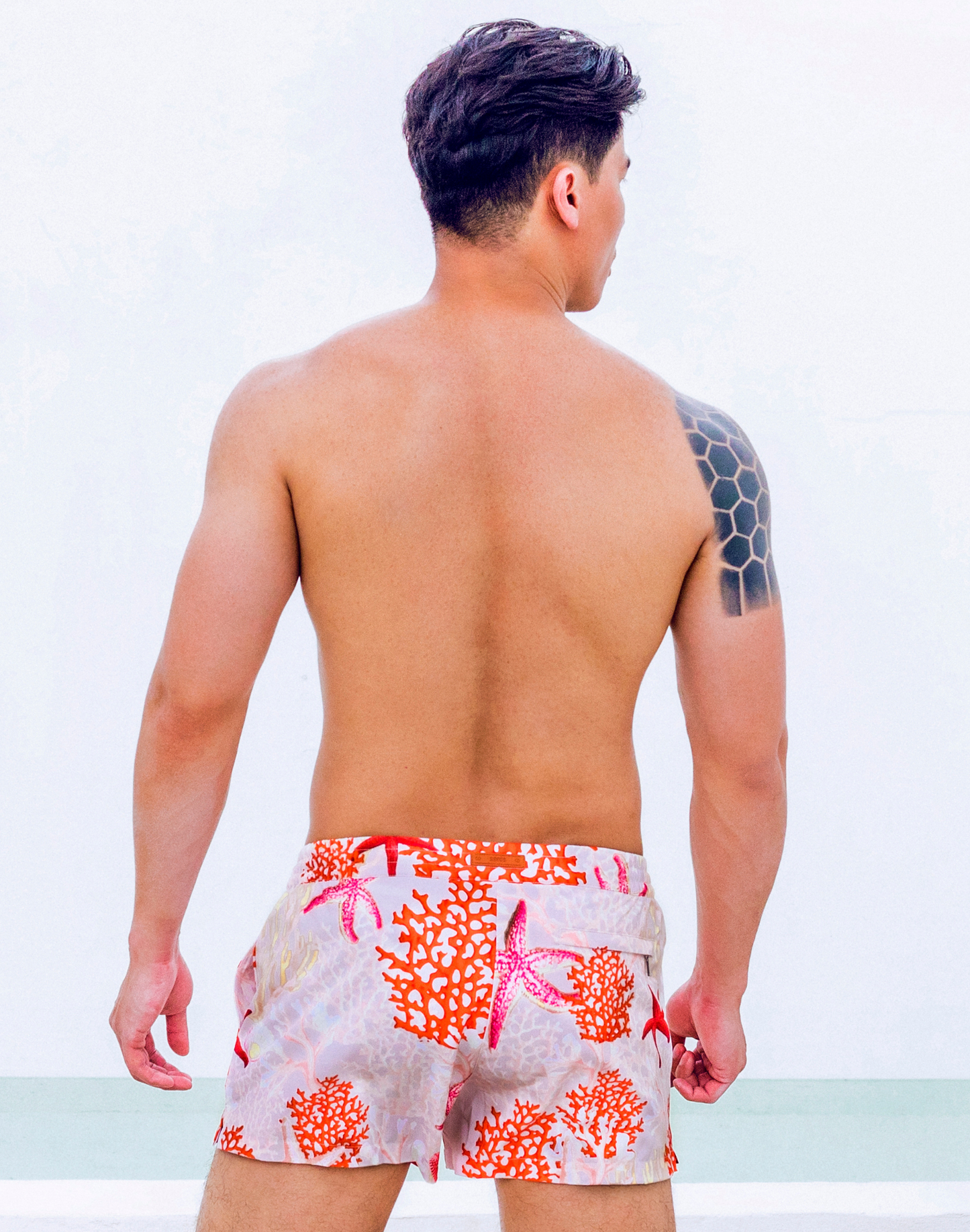 Printed Bronte Shorts - Starscape Beige