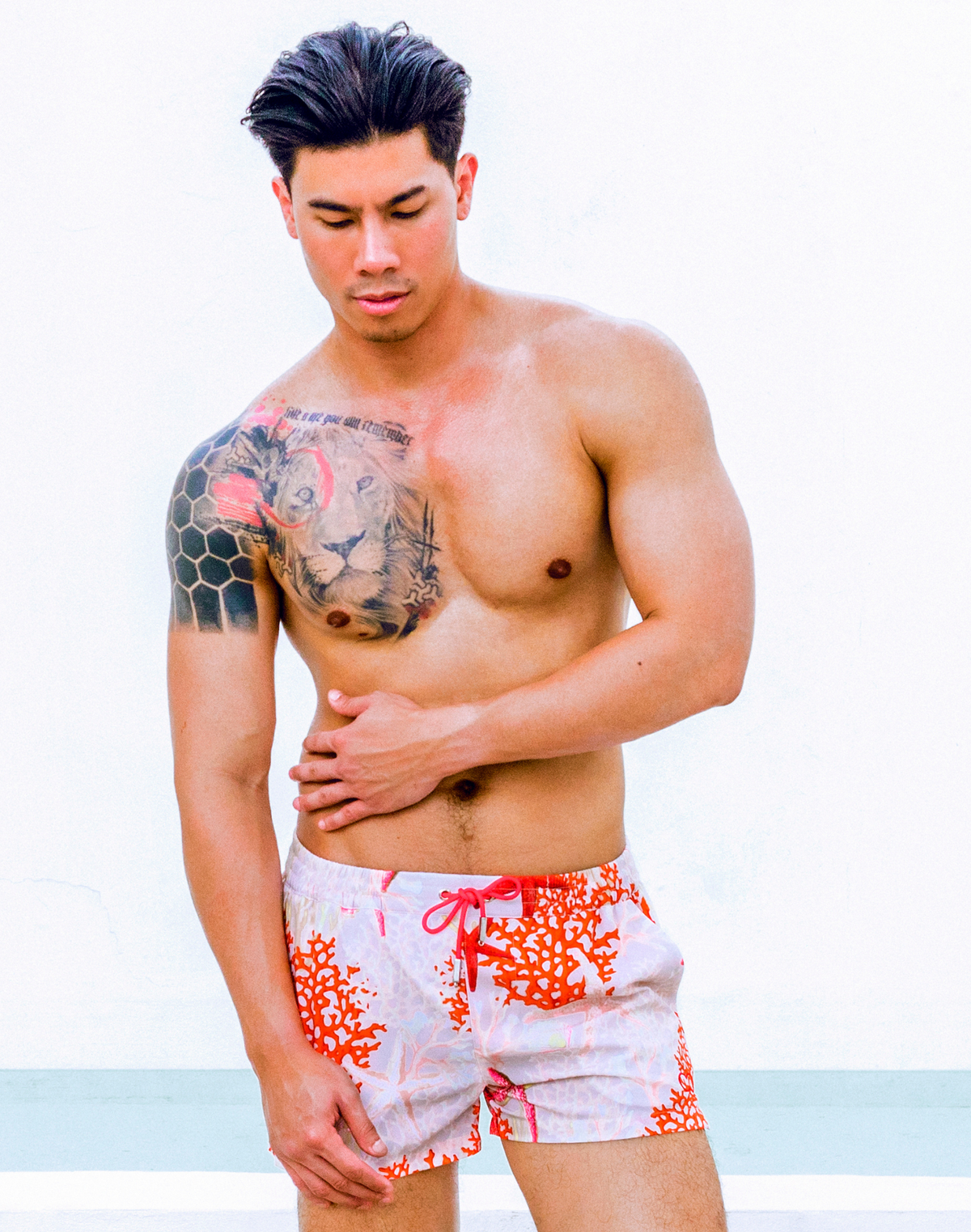 Printed Bronte Shorts - Starscape Beige