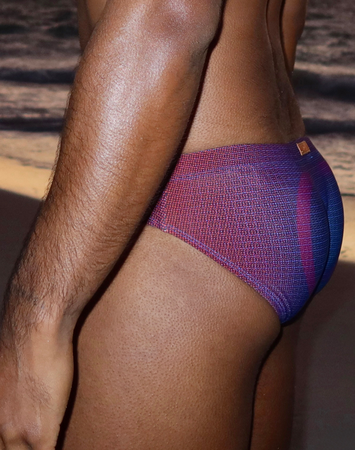 V10 Printed Swim Brief - Pixelpop