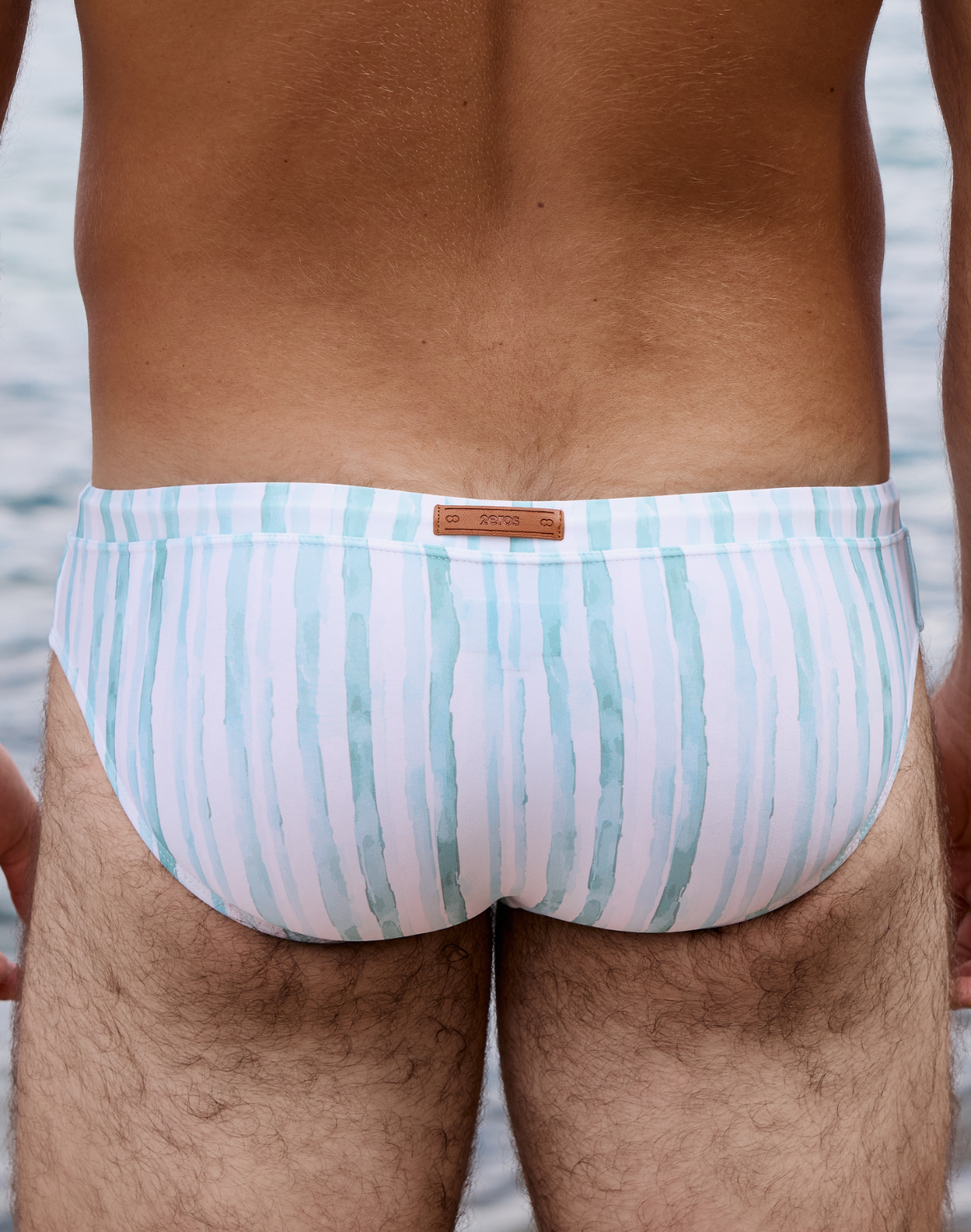 V30 Printed Swim Brief - Oceanus Blue
