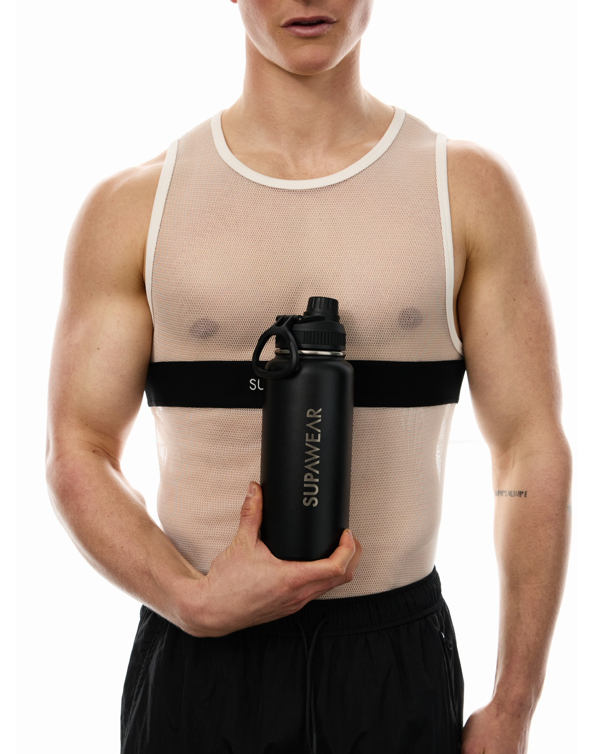 1L Water Bottle - Black