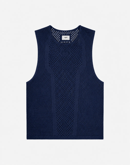 Amalfi Singlet - Navy Blue