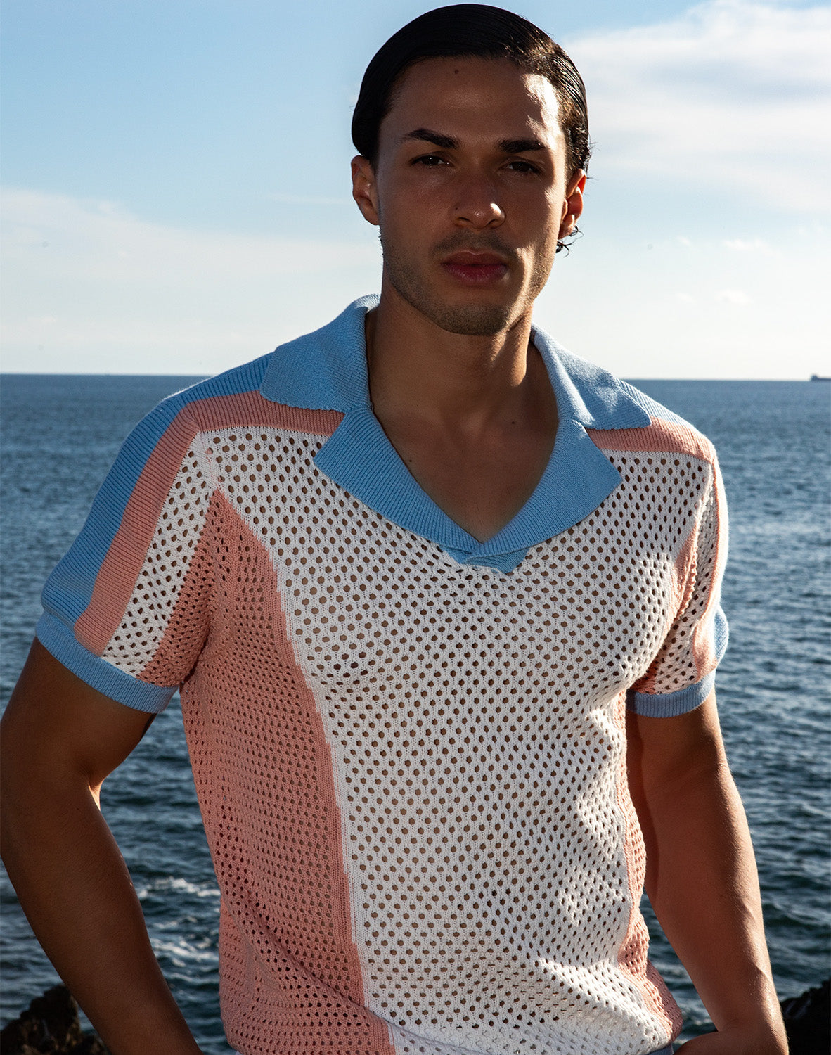 Aruba Polo - Pink / Blue