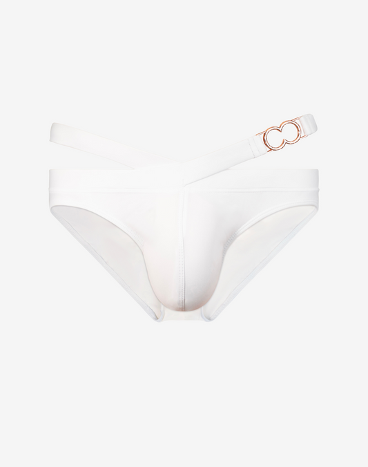 BLK Label No.3 Swim Brief - White