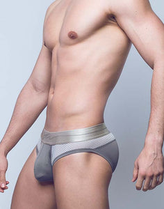 AKTIV Boreas Brief Underwear - Whitecap Gray