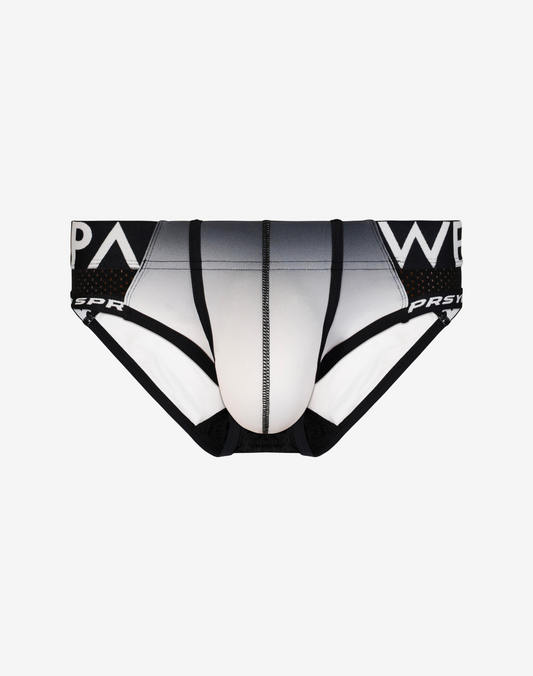SPR Performance Gradient Brief Underwear - Black / White