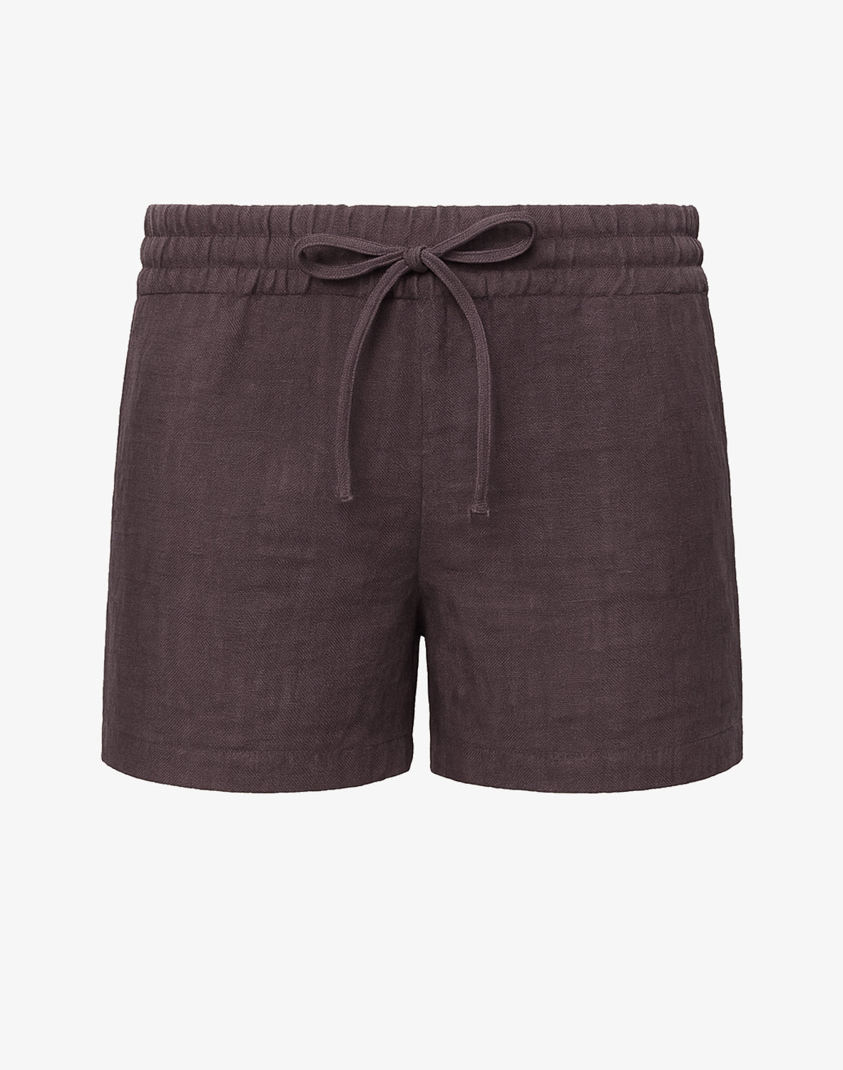 Breezy 6” Classic Linen Shorts - Dark Gray