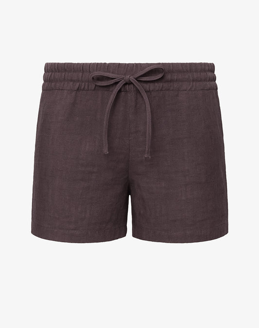 Breezy 6” Classic Linen Shorts - Dark Gray