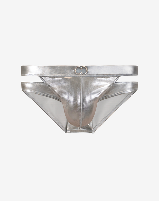 BLK Label No.5 Swim Brief - MetaLux Silver