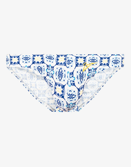 V20 Printed Swim Briefs - Mykonos