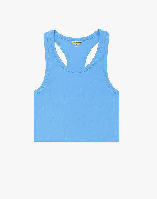 Ribbed Cropped Singlet - Marina
