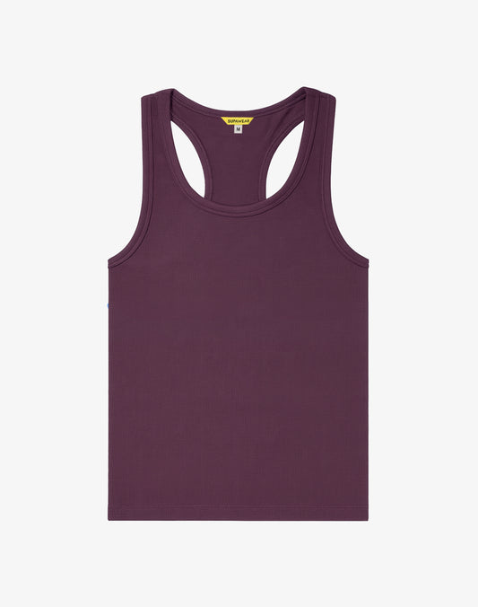 Ribbed Singlet - Peppercorn