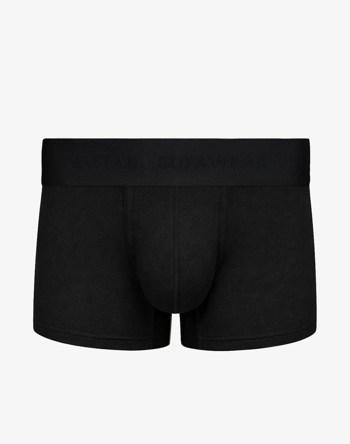 Ribbed Trunk Underwear - Black