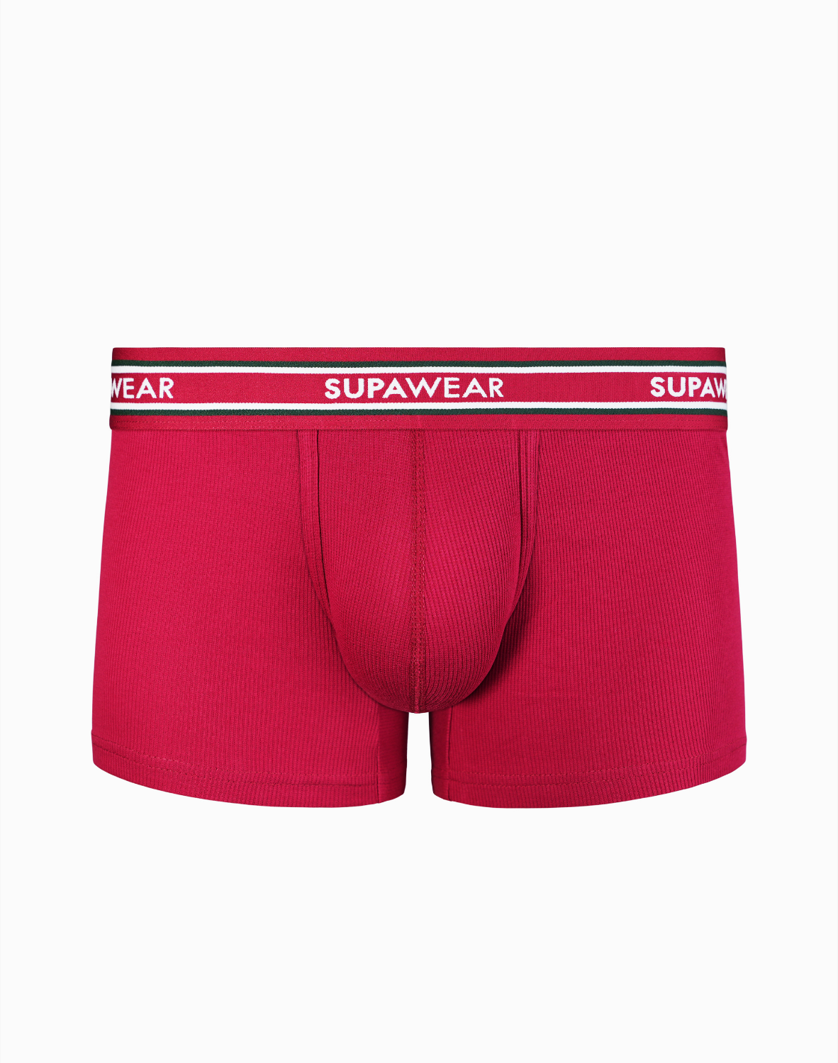 Ribbed Varsity Trunk Underwear - Red – The Lifestyle Co