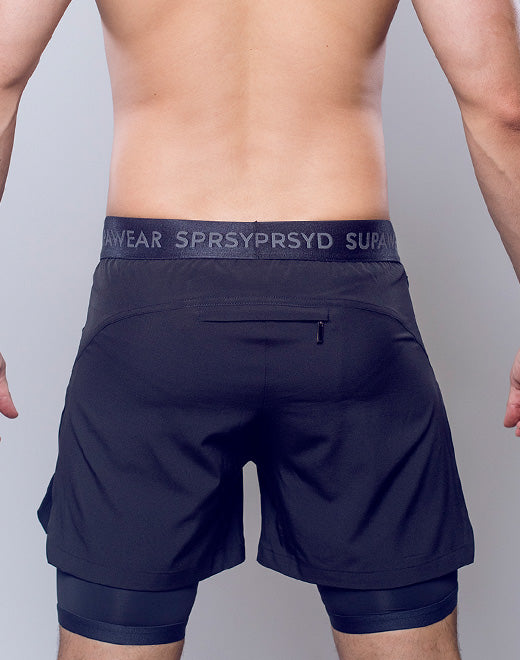Supa Pro Workout Shorts - Black