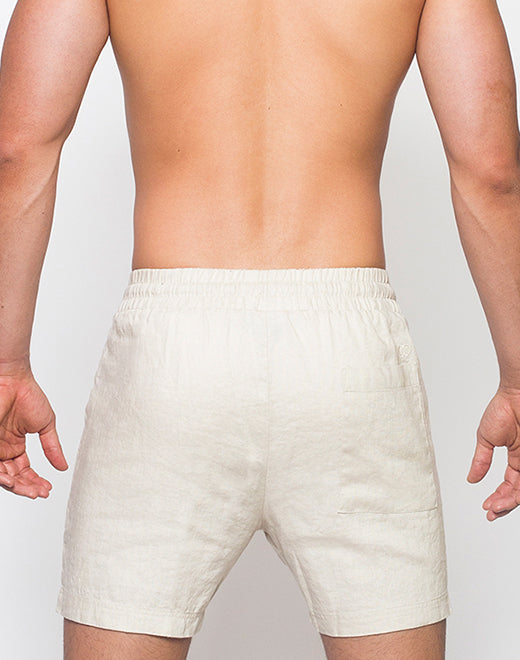 Breezy 6” Classic Linen Shorts - Beige