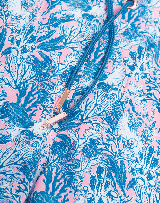 Printed Bronte Shorts - Coral Teal