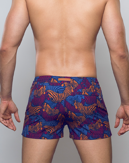 Printed Bronte Shorts - Stallion Navy