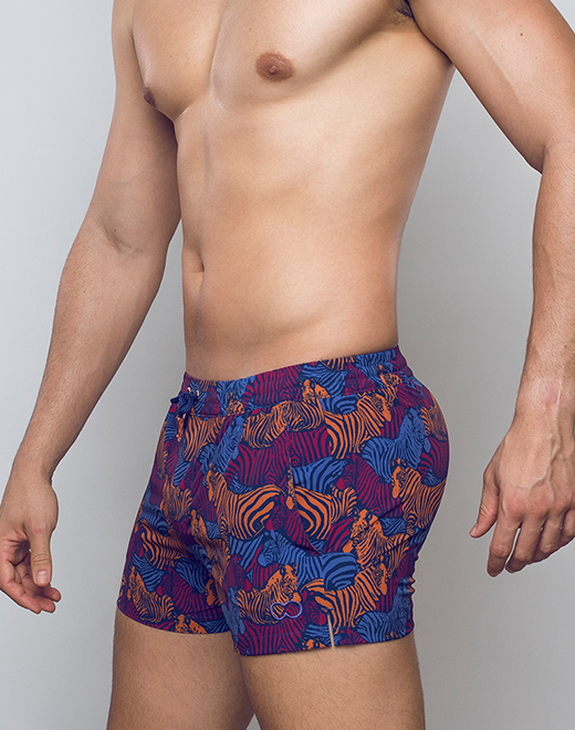 Printed Bronte Shorts - Stallion Navy