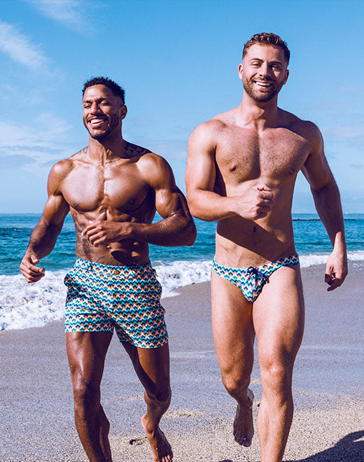 Printed Bondi Shorts - Chevy Blue